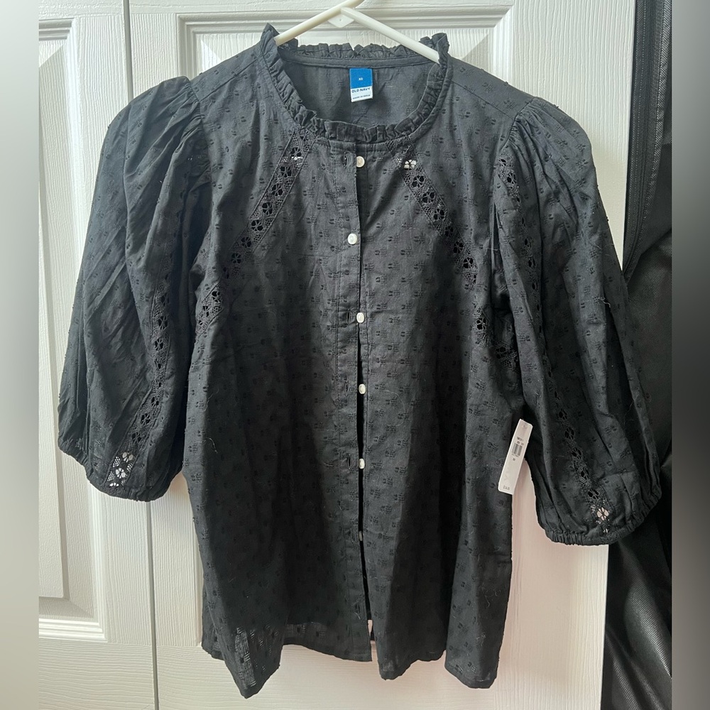 Black, Old Navy Blouse